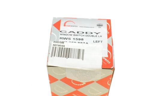 Кнопка склопідіймача (L) VW Caddy 03- (подвійна)