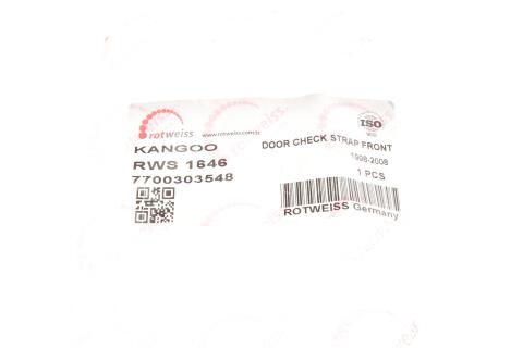 Обмежувач дверей (передніх) Renault Kangoo 98-08