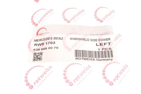 Накладка скла лобового MB Vito (W638) 96-03 (L)