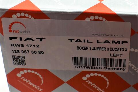 Фонарь задний Citroen Jumper 14-(L) Фонарь задний Citroen Jumper 14-(L)