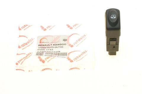 Кнопка склопідіймача Renault Kangoo 97- Кнопка склопідіймача Renault Kangoo 97-