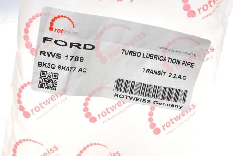 Трубка зливу оливи з турбіни Ford Transit 2.2TDCI 11-