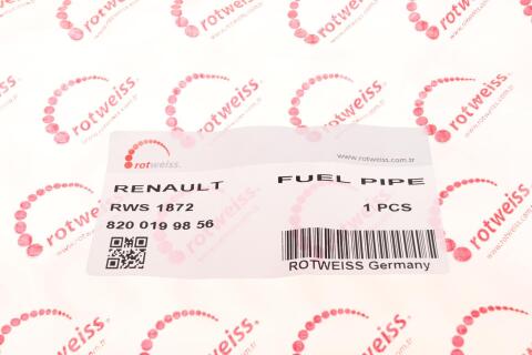 Трубка паливна Renault Kangoo 1.6 16V 97-