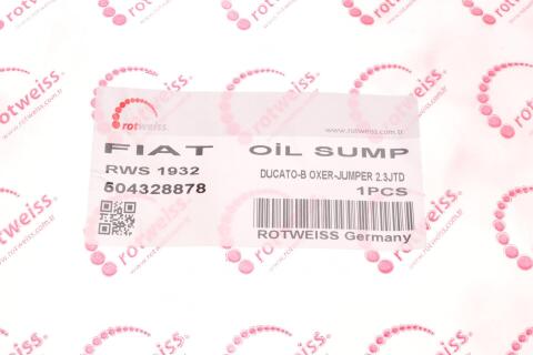 Маслоприймач (піддон) Fiat Ducato 2.3JTD 06- Маслоприймач (піддон) Fiat Ducato 2.3JTD 06-