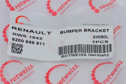 Кронштейн крепления бампера (переднего/R) Renault Symbol/Thalia 08-