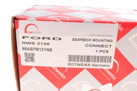 Подушка КПП Ford Connect 1.8TD 02- (L) Подушка КПП Ford Connect 1.8TD 02- (L)