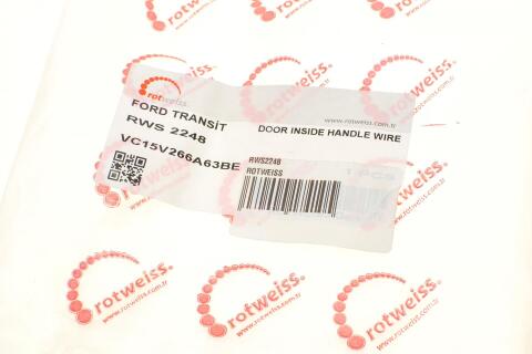 Ручка дверей (бічних/всередині) (L) Ford Transit 00- (з тросіком) Ручка дверей (бічних/всередині) (L) Ford Transit 00- (з тросіком)