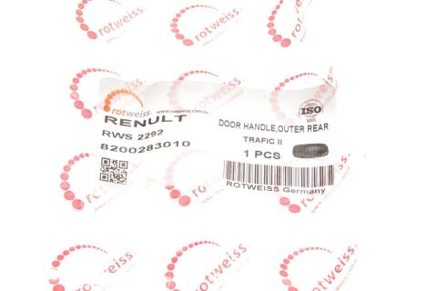 Ручка дверей (задніх/ззовні) Renault Trafic/Opel Vivaro 01-