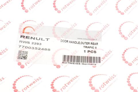 Ручка двери (передней/снаружи) (L) Renault Master/Opel Movano 98-