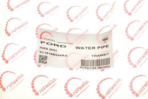 Трубка системи охолодження Ford Transit 2.4 TDE 00-06