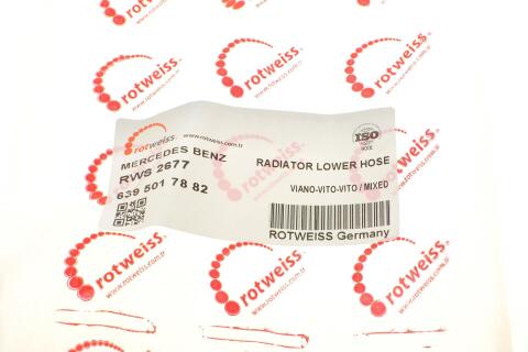 Патрубок радіатора MB Vito (W639) OM646/OM651 03-14