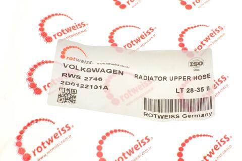 Патрубок системи охолодження VW LT 2.5TDI 96-06 Патрубок системи охолодження VW LT 2.5TDI 96-06