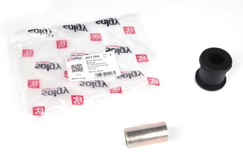 Втулка амортизатора (заднього/верхня) MB Sprinter/VW LT 96-06 (d=14) (з металевою втулкою) Втулка амортизатора (заднього/верхня) MB Sprinter/VW LT 96-06 (d=14) (з металевою втулкою)