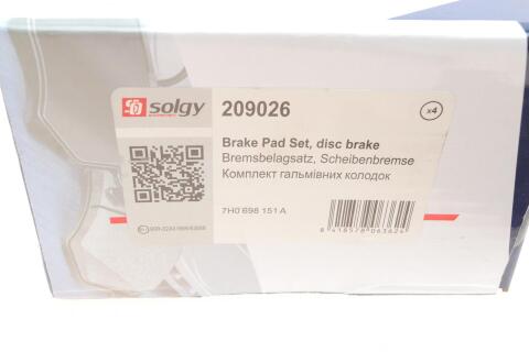 Колодки гальмівні (передні) VW T5 03- (18mm/17.6mm)/(з датчиками) Колодки гальмівні (передні) VW T5 03- (18mm/17.6mm)/(з датчиками)