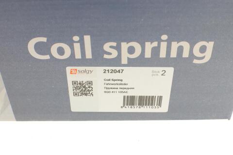 Пружина (передняя) Skoda Fabia I 1.2/1.4/1.4 16V 99-07 (седан/унив.накл.зад.ч)/Combi I/II 00-14 (ун)