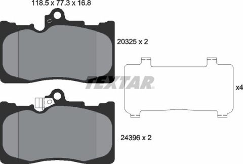 Колодки тормозные (передние) Lexus GS/ IS С/III 05-/ RC 14- (Advics)