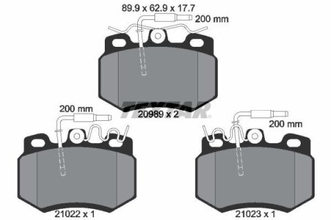 Колодки тормозные (передние) Citroen AX/C15/Peugeot 205 II/305 1.0-2.2D 84-97 (Lucas)