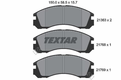 Колодки тормозные (передние) Mitsubishi Outlander/Lancer/Pajero (Akebono)