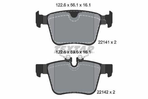 Колодки гальмівні (задні) Land Rover Range Rover /Discovery Sport/Volvo S60/S90/V60/V90 15- (Teves)