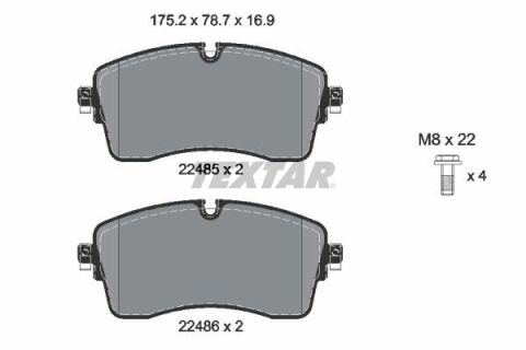 Колодки тормозные (передние) Land Rover Range Rover 2.0/2.2D 11- (Teves) Q+