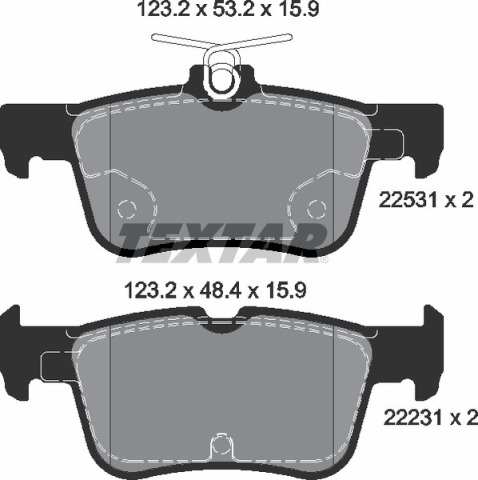 Тормозные колодки (задние) Ford Mondeo 12- /Galaxy/S-Max 15-/ Kuga 19- (Teves) Q+