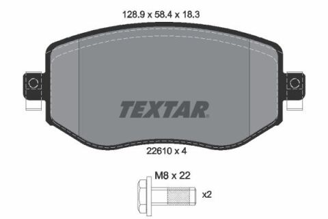 Тормозные колодки (передние) Renault Megane IV 15- (TRW) Q+