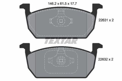 Колодки тормозные (передние) Audi A1 18-/Seat Leon 12-/Ibiza/VW Polo 17- (Mando) Q+