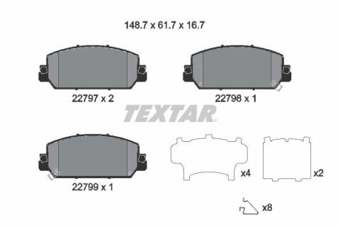 Колодки гальмівні (передні) Honda CR-V V 17- (Advics) Колодки гальмівні (передні) Honda CR-V V 17- (Advics)