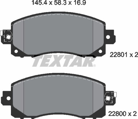 Колодки тормозные (передние) Subaru Impreza 17- (Tokico)