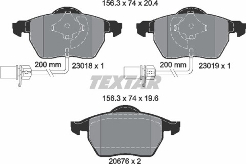 Колодки гальмівні (передні) Audi A4/A6/Skoda Superb/VW Passat 1.9TDI/2.5TDI 96- Q+ (з датчиками)