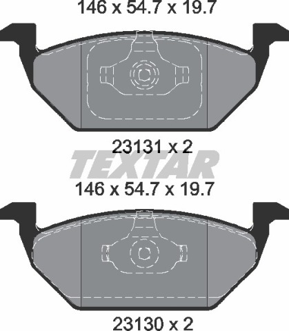 Колодки гальмівні (передні) VW Caddy 03- (Teves) Q+