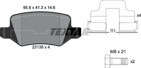 Тормозные колодки (задние) MB A-class (W169) 04-12 (Lucas) Q+