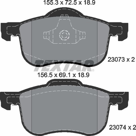 Колодки гальмівні (передні) Volvo S60/S80 2.0/2.4 D/T 98-10 (Teves) Q+