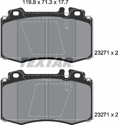 Колодки гальмівні (передні) MB S-class (W220) 98-05 (Brembo) Q+