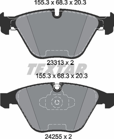 Колодки гальмівні (передні) BMW 3 (E90/E91) 04-13/X1 (E84) 09-15 (Ate - Teves) Q+