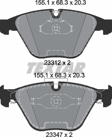 Колодки гальмівні (передні) BMW 3 (E90/E92/E93) 06-13 (Teves)