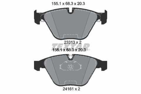 Колодки тормозные (передние) BMW 3 (E90-E92)/X1 (E84) 04-15 (Teves)