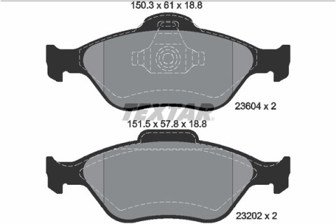 Колодки гальмівні (передні) Ford Fiesta 95- (Teves) Q+