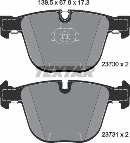 Колодки тормозные (задние) BMW 5 (E60/65)/X5 (E70/F15)/X6 (E71/E72) 3.0-4.4 08- (Teves) Q+