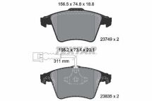Колодки тормозные (передние) VW Touareg 2.5TDI 03-10 (Teves) Q+ (с датчиком)