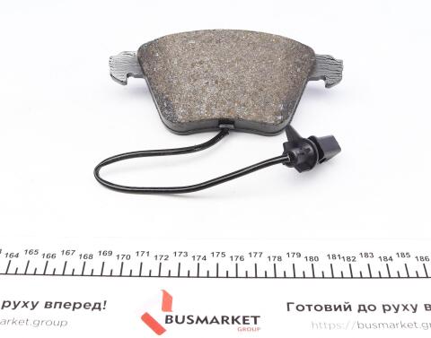 Колодки гальмівні (передні) Audi A4/A6/A8 02-11 (Ate-Teves) (з датчиками/ L=252mm) Q+