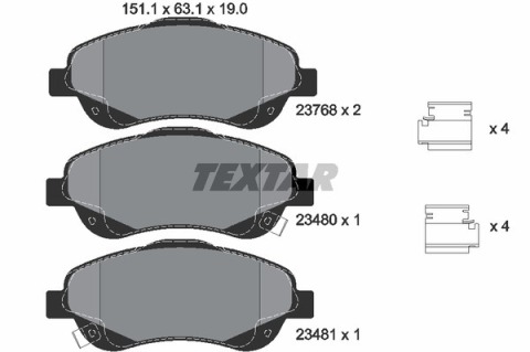 Колодки гальмівні (передні) Toyota Avensis/Corolla 03-09 (Bosch) Q+