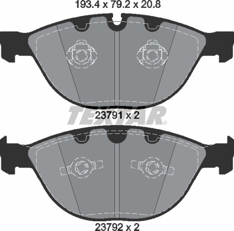 Колодки гальмівні (передні) BMW 5 (E60)/6 (E63)/7 (E65/E66/E67) 04- (Teves) Q+