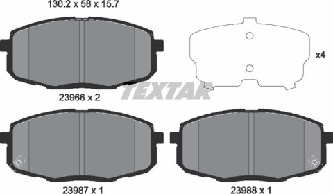 Колодки гальмівні (передні) Hyundai i30 08-/ Kia Ceed/ Pro Ceed 07- (Mando)