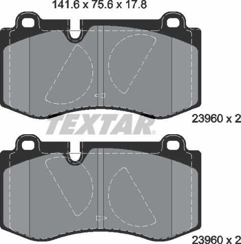 Колодки гальмівні (передні) MB (W211/W221D) 2.1-5.5 05-13 (Brembo) Q+