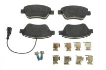 Колодки гальмівні (передні) Fiat Doblo/Citroen Nemo/Peugeot Bipper 08- (Bosch) Q+ (з датчиком)