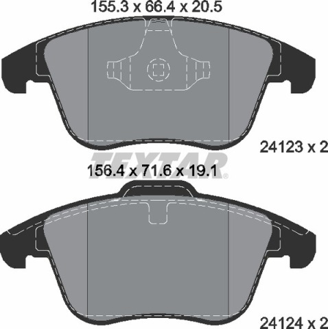 Колодки гальмівні (передні) Land Rover Freelander/Ford Mondeo IV 1.8-2.5 07- (Teves) Q+