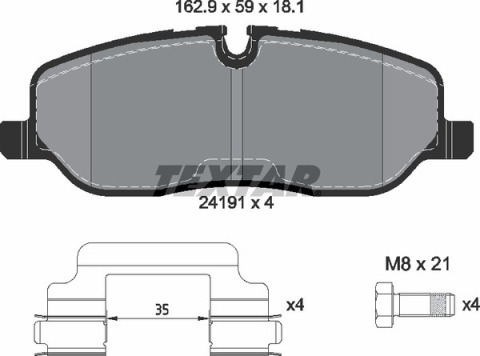 Колодки тормозные (передние) Land Rover Range Rover 02- (Lucas) Q+