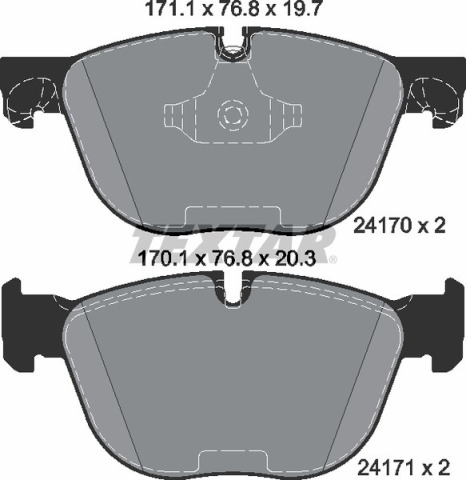 Колодки гальмівні (передні) BMW X5/X6 07- (Teves) Q+