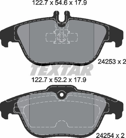 Колодки тормозные (задние) MB C-class (W204/C204)/E-class (C207/A207) 1.6-5.5 07- (Teves) Q+